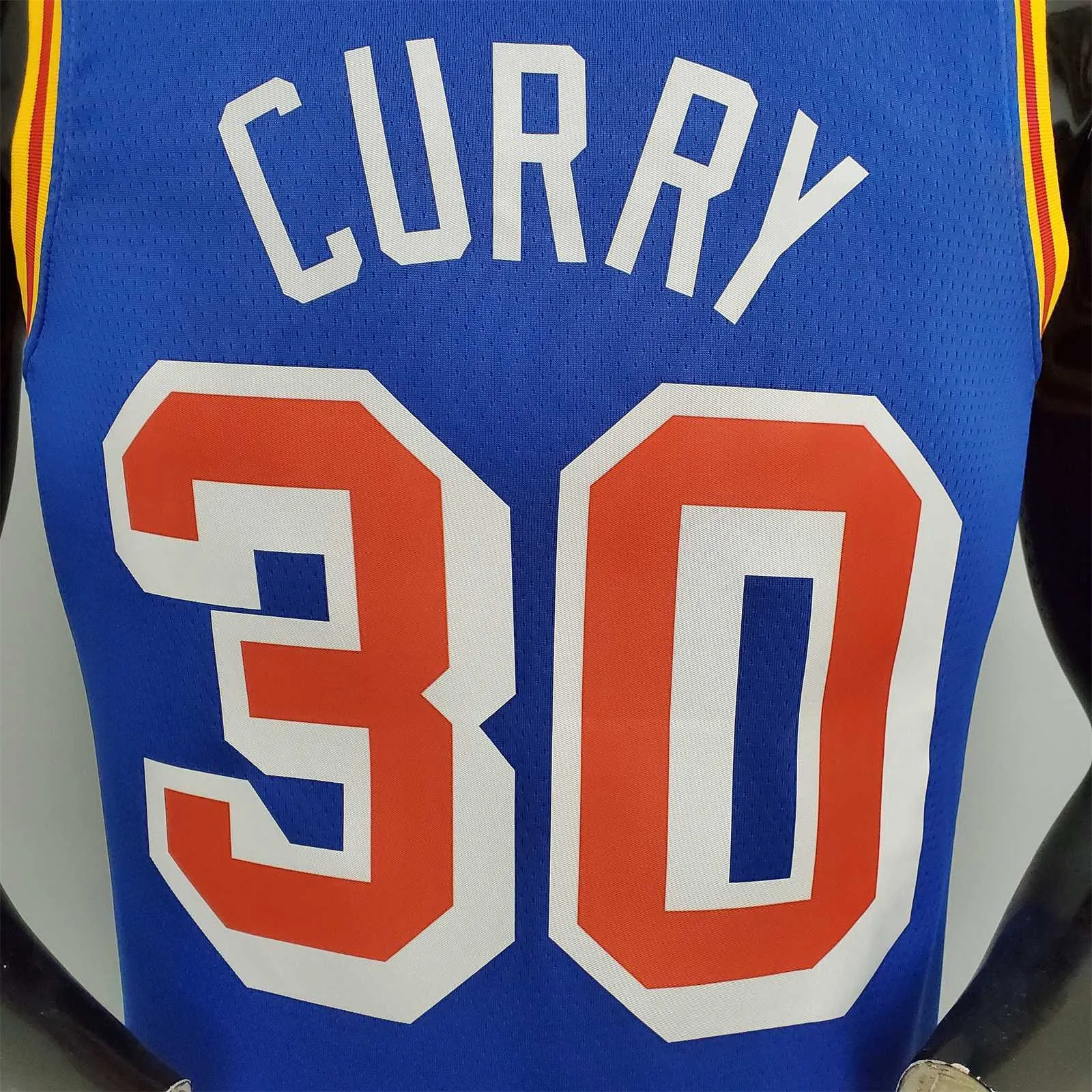 75th Anniversary Curry #30 Warriors Retro Blue 2