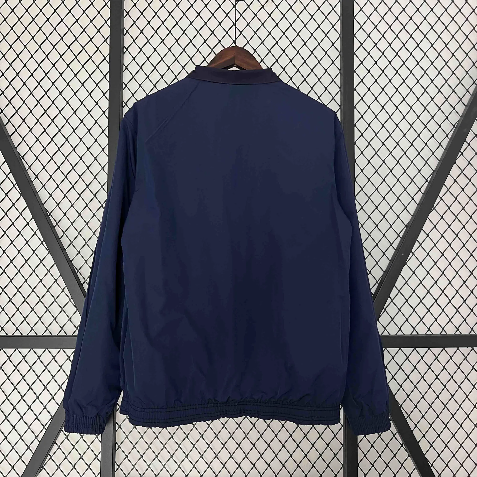 23-24 Barcelona Reversible Windbreaker Red&Navy Special Edition Style Double-Sides Jacket For S 4