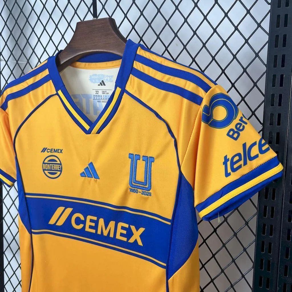 25-26 Tigres UANL Home Kid Kits Youth Apparels AAAAJersey Wholesale Yupoo 2