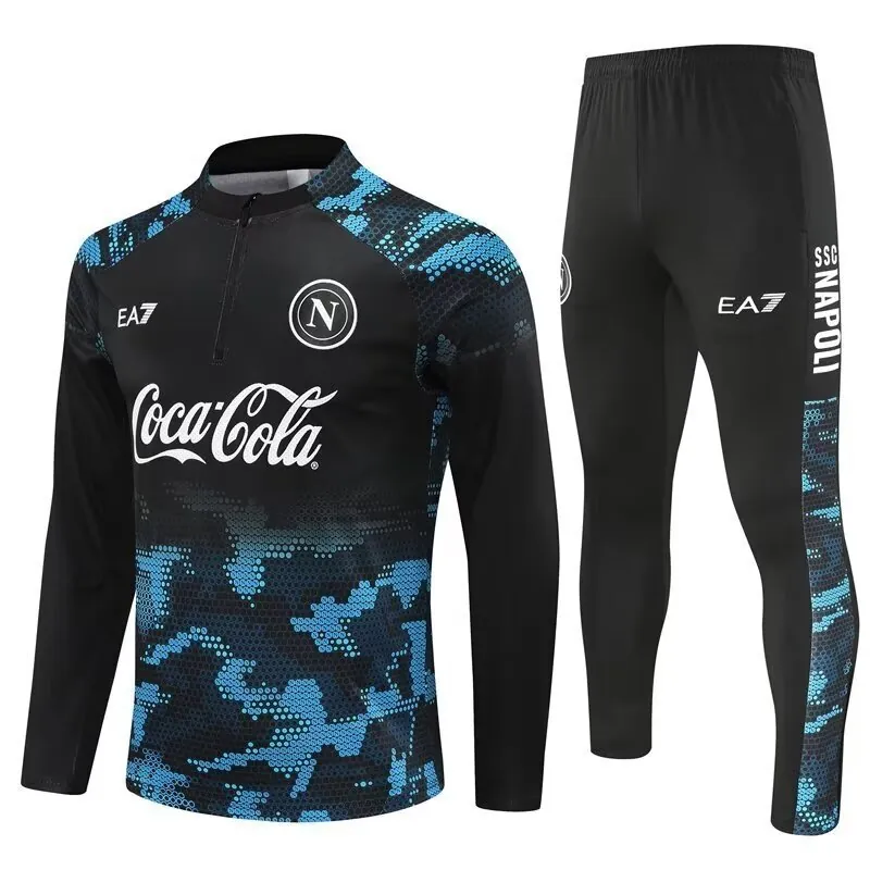 24-25 Napoli Long Sleeve Training Suit Football Shirts 3
