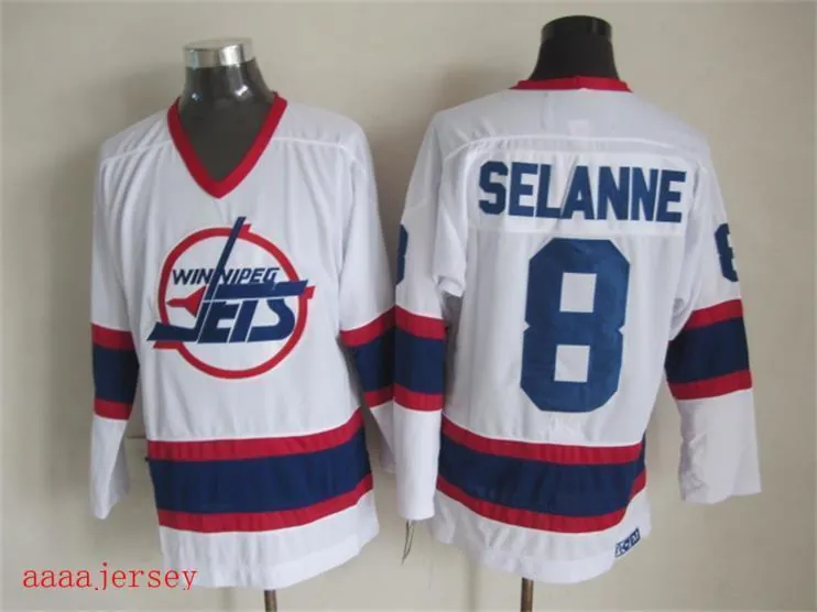 Winnipeg Jets retro ice hockey jersey M-3XL 温尼伯喷气机队复古冰球服 4