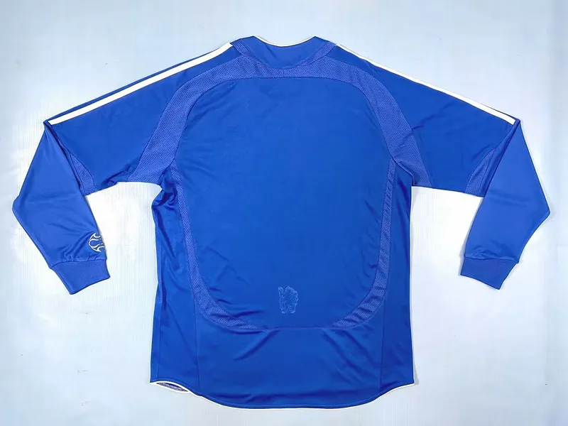 06-07 Chelsea Home Retro Long Sleeve Kit Vintage Shirt Soccer AAAAJersey Yupoo 2