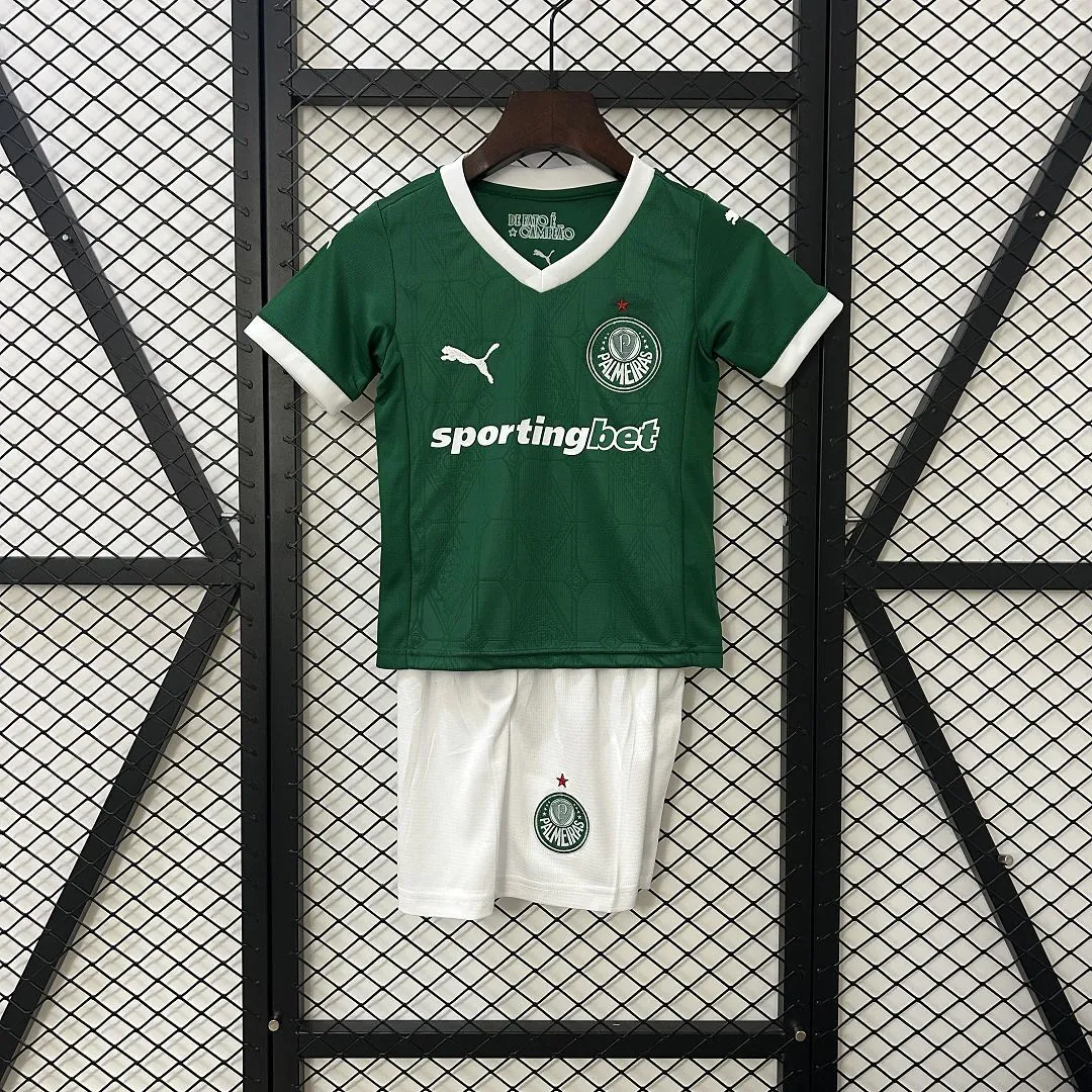 25-26 Palmeiras Home Kid Kits Youth Apparels AAAAJersey Dropship Yupoo 5