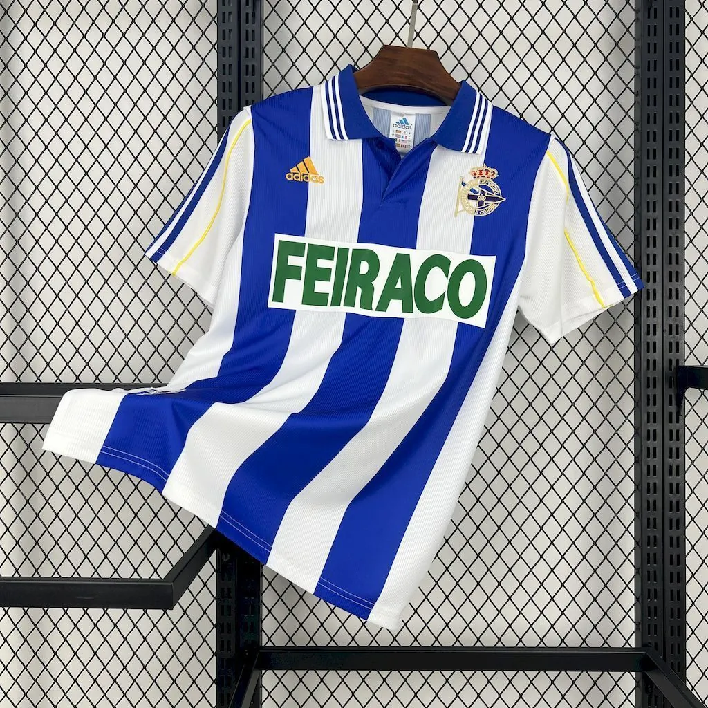 99-00 Deportivo Home Retro Kit Vintage Shirt AAAAJersey Supplier Yupoo 7