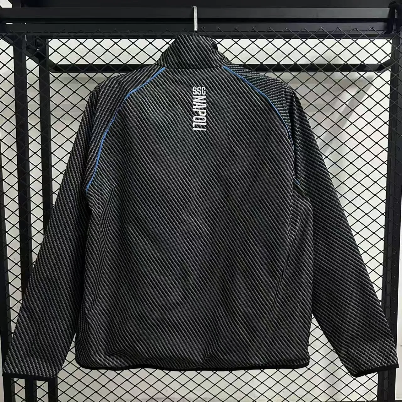 25-26 Naples Pad Printed Black Waterproof Windbreaker Jackets AAAAJersey Yupoo 3