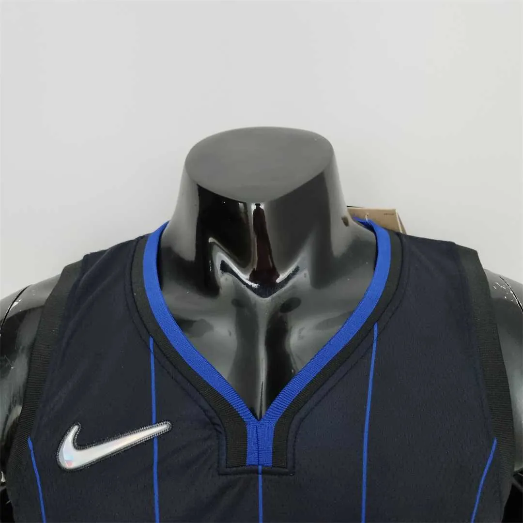 75th Anniversary McGrady #1 Orlando Magic Black NBA Jersey 3