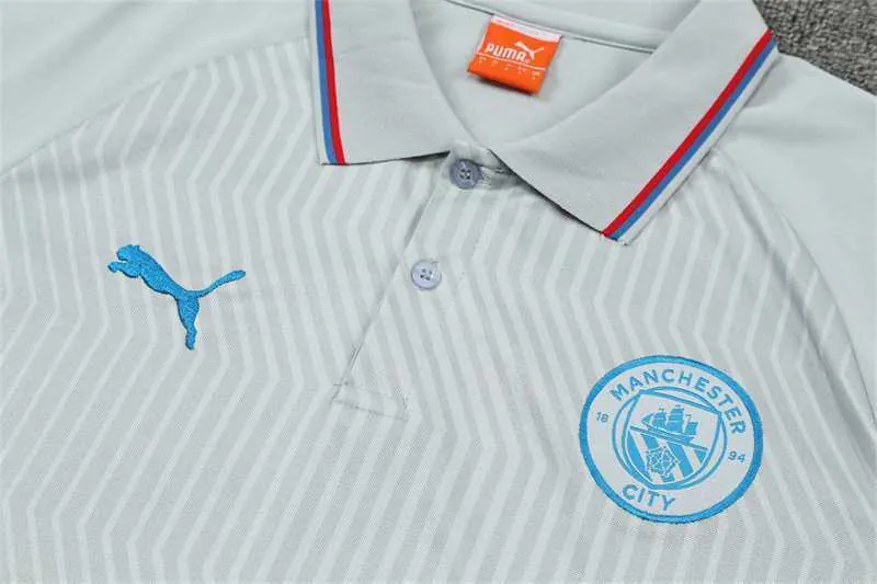 Manchester City Polo grey stripes 6