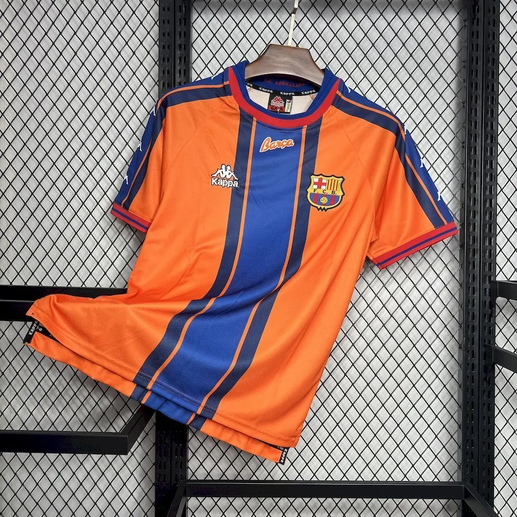 97-98 Barcelona Away Retro Kit Vintage Shirt Soccer AAAAJersey Yupoo 4