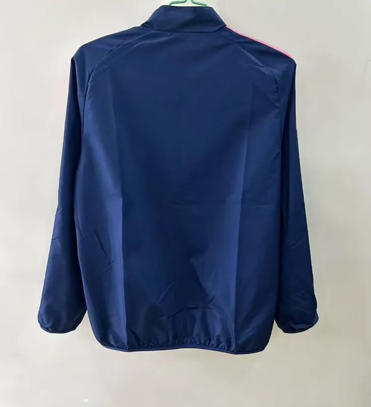 25-26 Barcelona Yellow&Blue Trench Coat Reversible Windbreaker Double-Sides Jacket 3