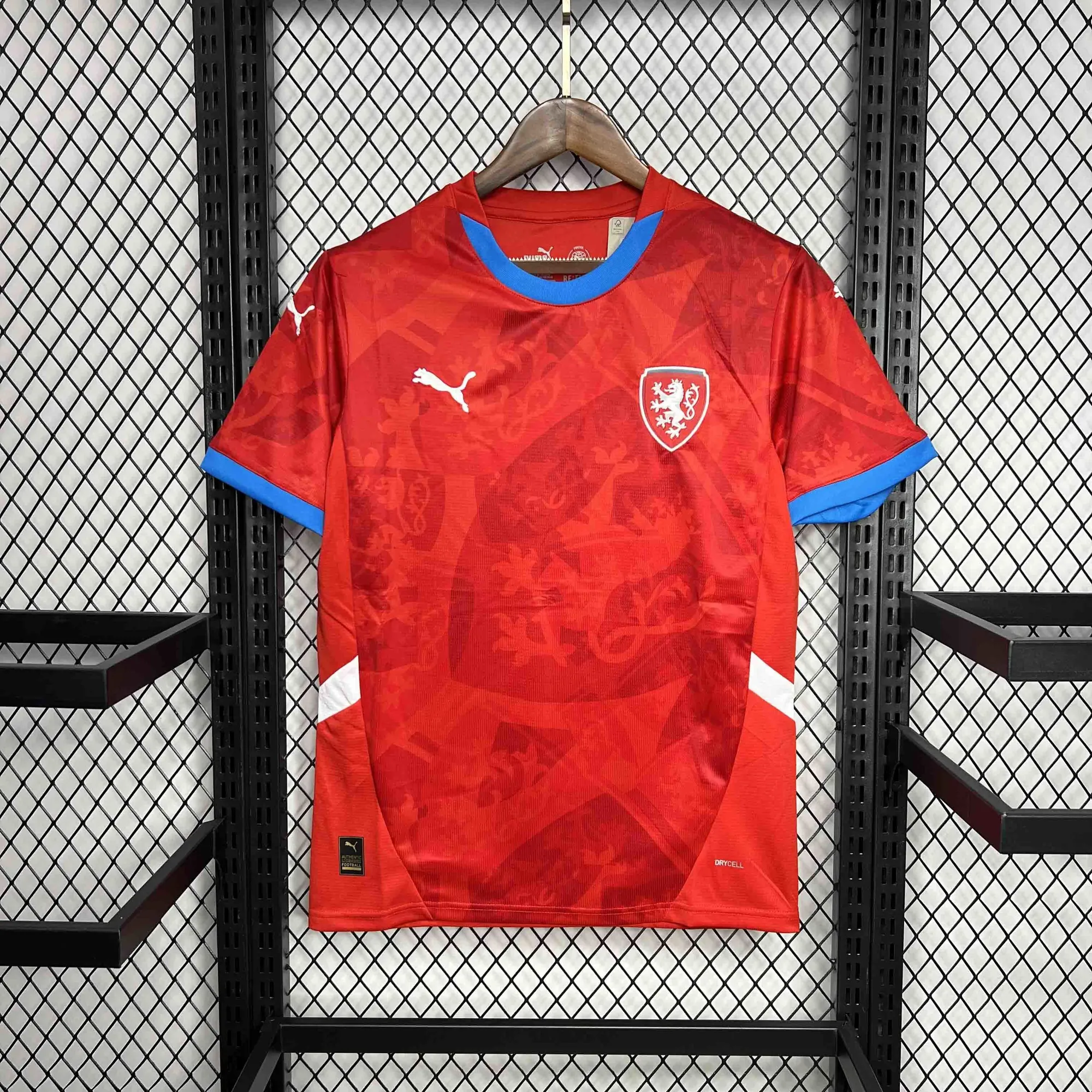 2024 Czech Home Kit UEFA Euro Shirt Football AAAAJersey Supplier 8