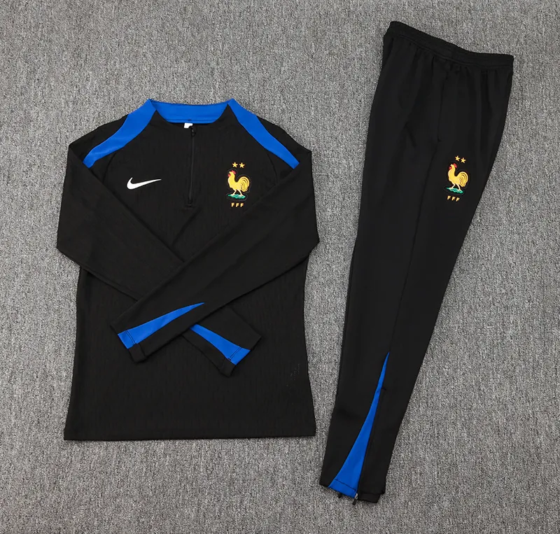 2024 France Long Sleeve Training Suit Football Shirts 1