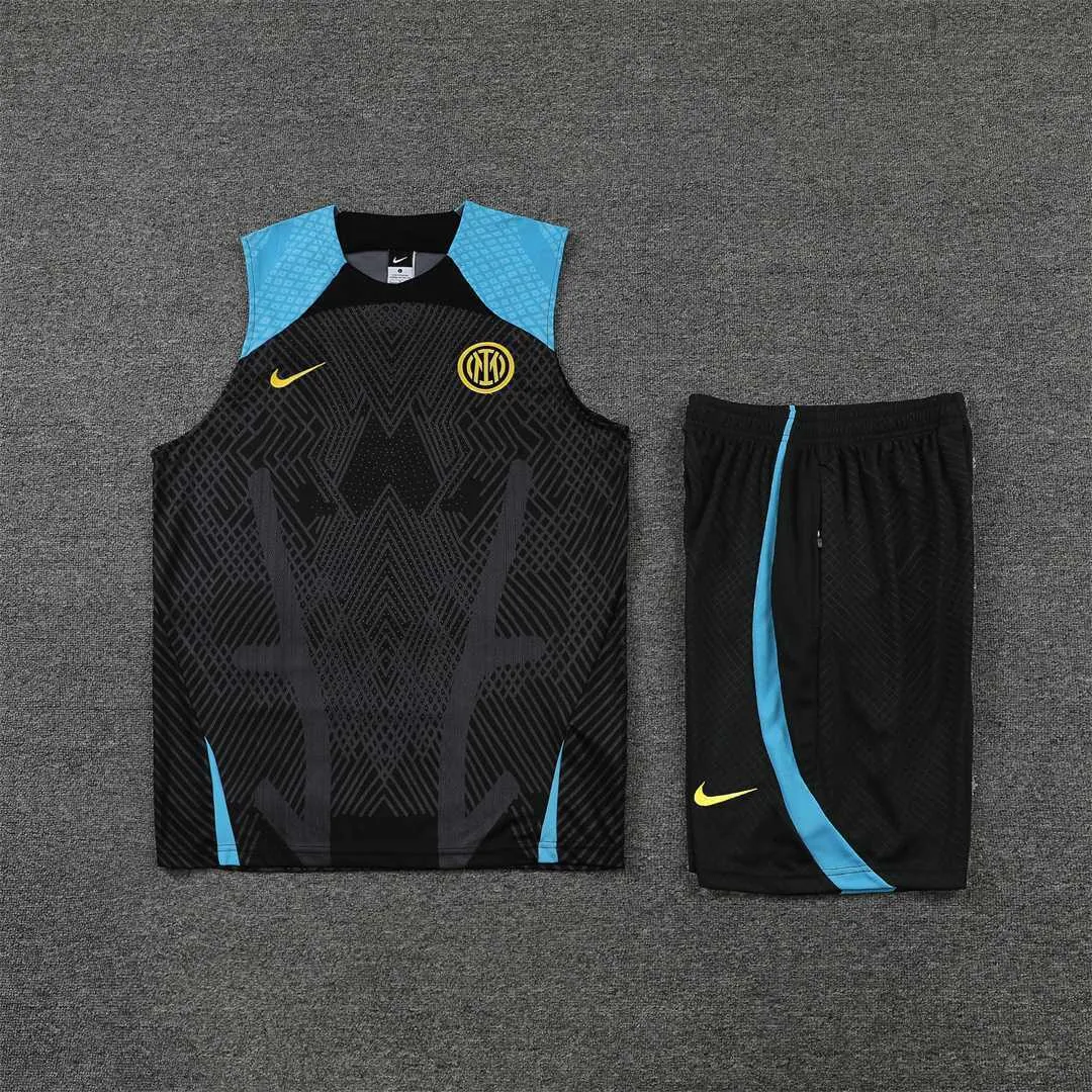 22-23 Inter Milan vest training suit kit Black 11