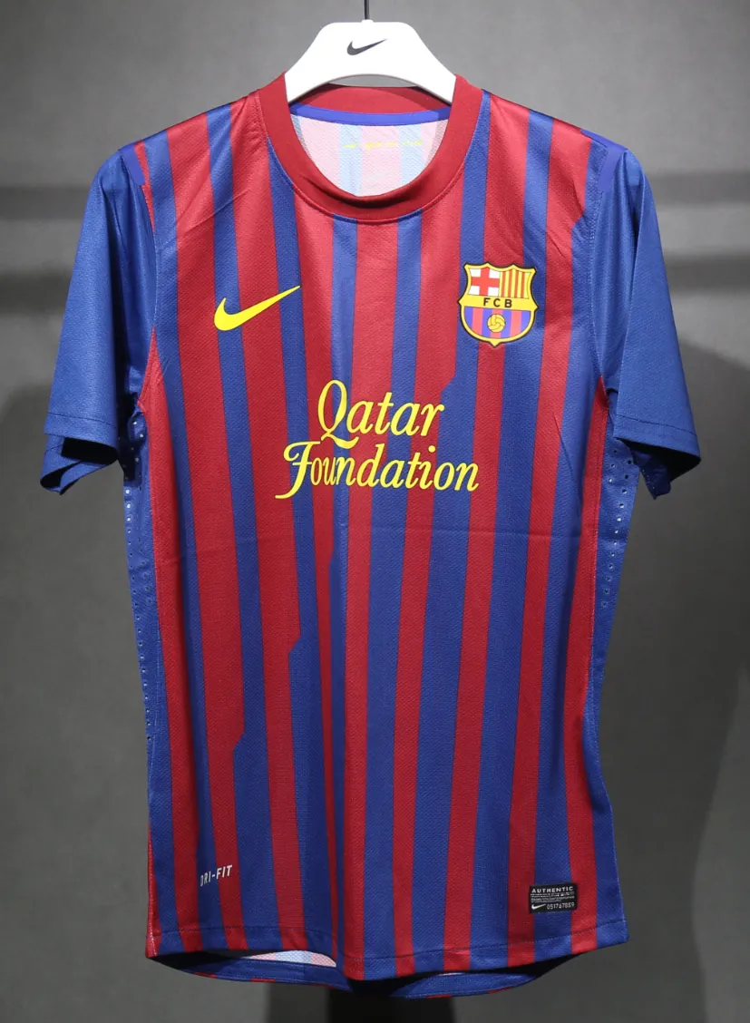 11-12 Barcelona Home Retro Kit Vintage Player Version Shirt AAAAJersey Dropship Yupoo 1