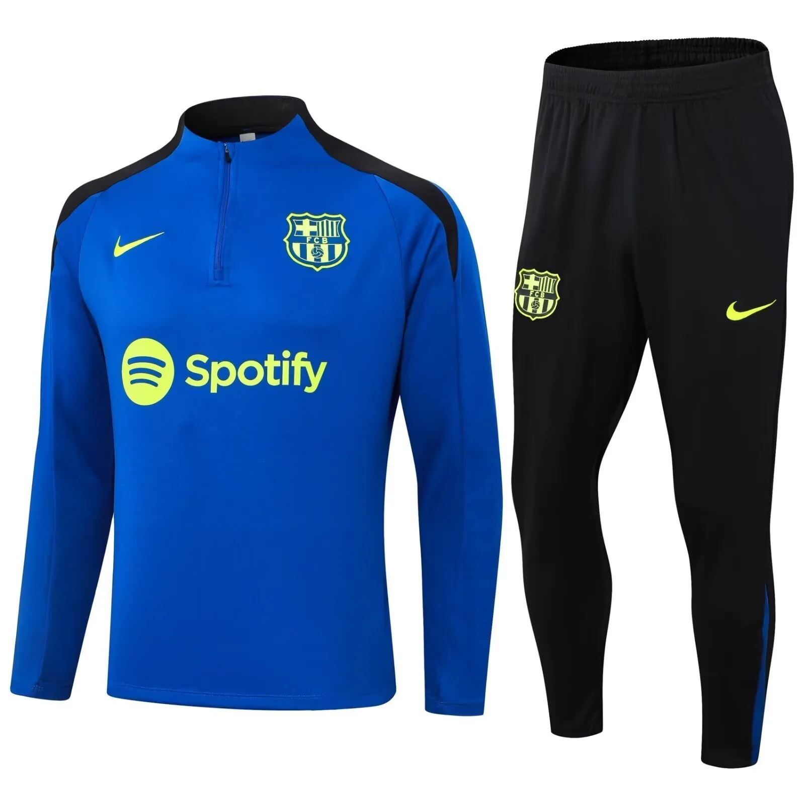 24-25 Barcelona Long Sleeve Training Suit Football Shirts 3