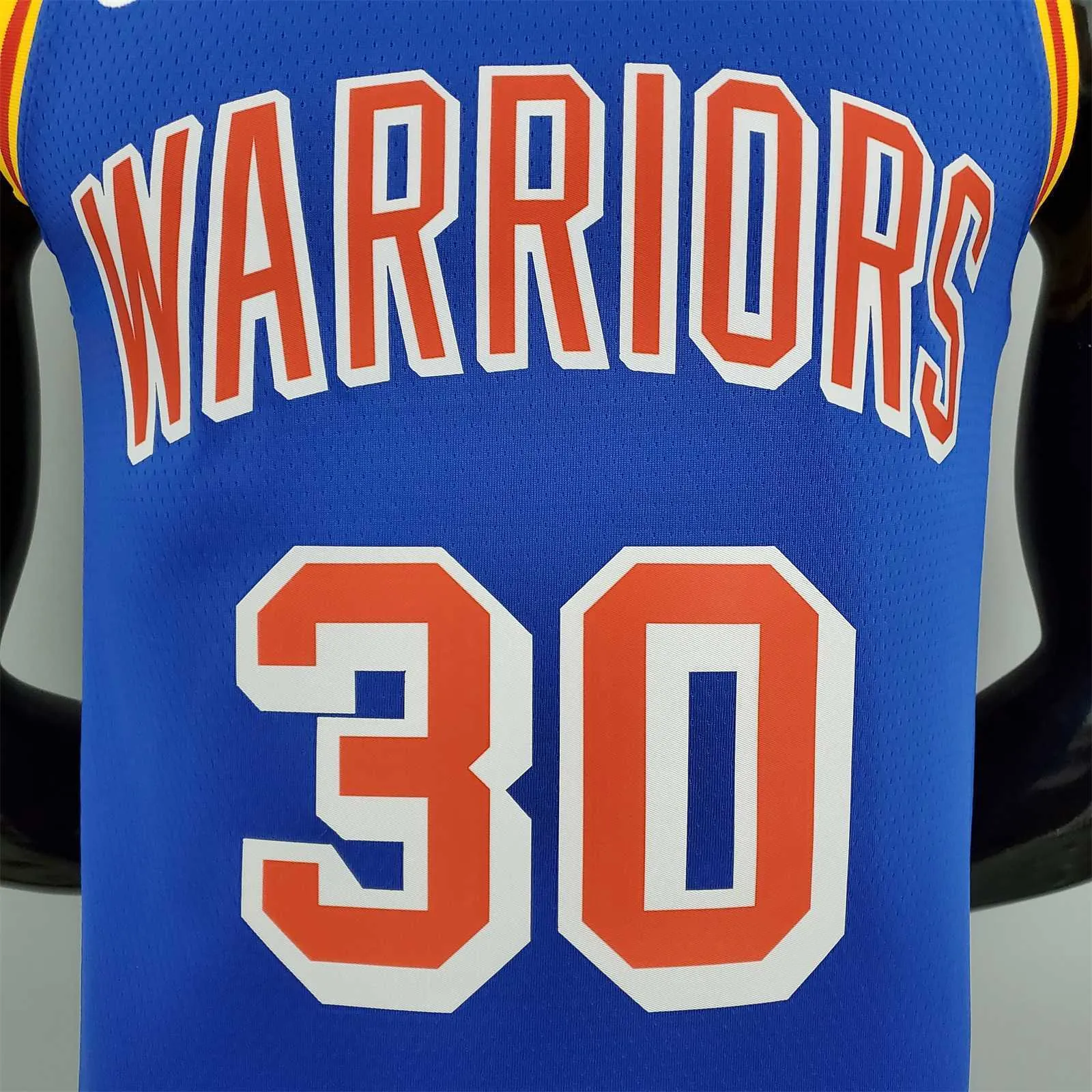 75th Anniversary Curry #30 Warriors Retro Blue 5