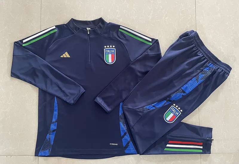 2024 Italy Long Sleeve Training Suit Football Shirts 1