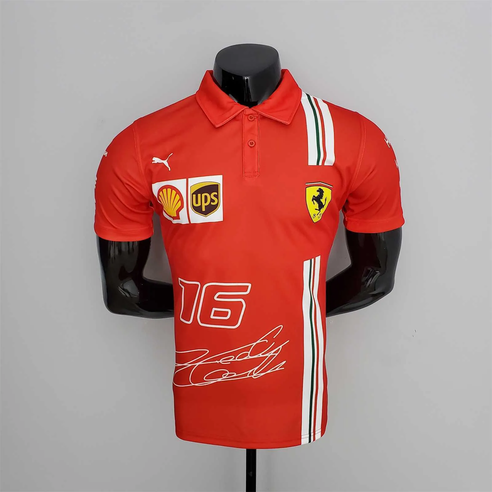 F1 Formula One 2022 Ferrari Polo Red 9
