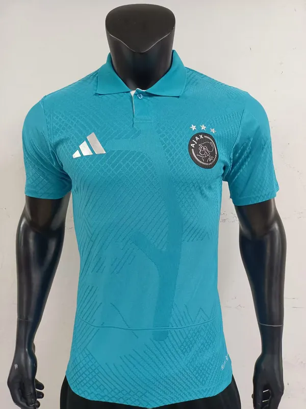 25-26 Ajax Blue Polo Kit Player Version Soccer AAAAJersey Yupoo S-2XL 5