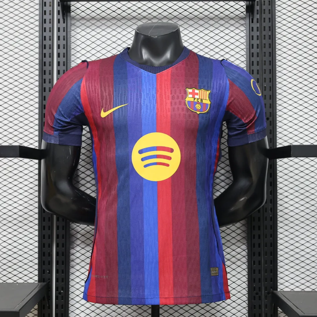 26-27 Barcelona Mens Home Kit Soccer Player Version T-Shirt AAAAJersey Supplier Yupoo 9 3