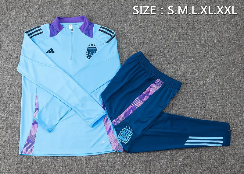 2024 Argentina Long Sleeve Training Suit Football Shirts 1