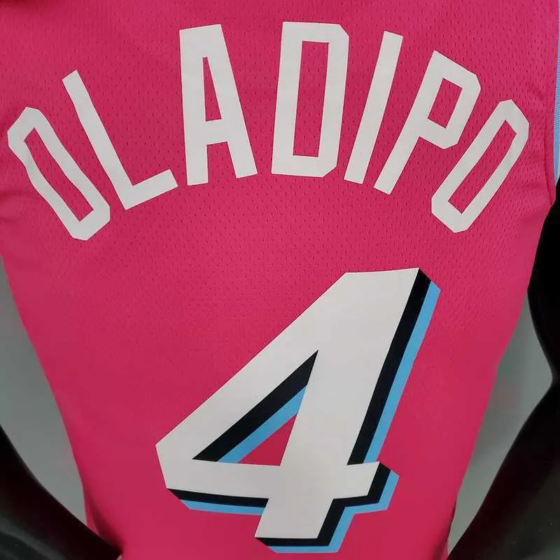 OLADIPO#4 Miami Heat V-neck pink 6