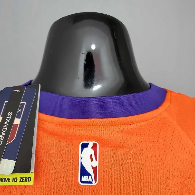 2021 BOOKER#1 Suns Jordan Theme Orange 2