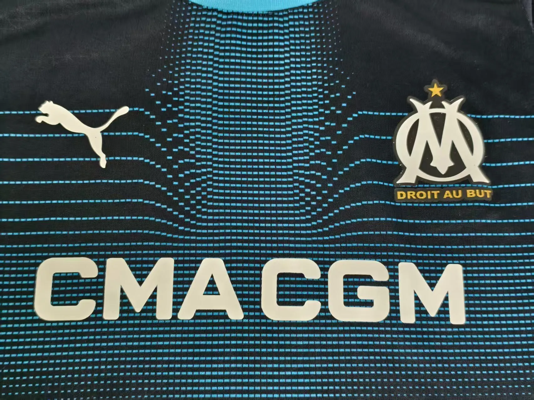 25-26 Marseille Away Kid Kits Player Version Youth Apparels Football AAAAJersey Supply Yupoo 2