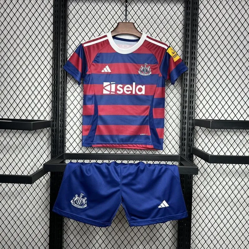 24-25 Newcastle Away Kid Kits Youth Apparels Football AAAAJersey Yupoo 6