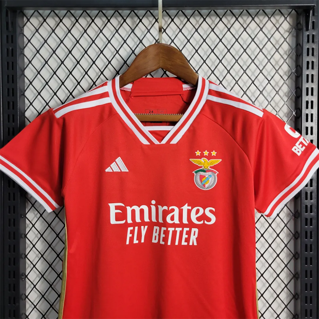 23-24 Benfica Home Kids Kits Football Jerseys Yupoo 6