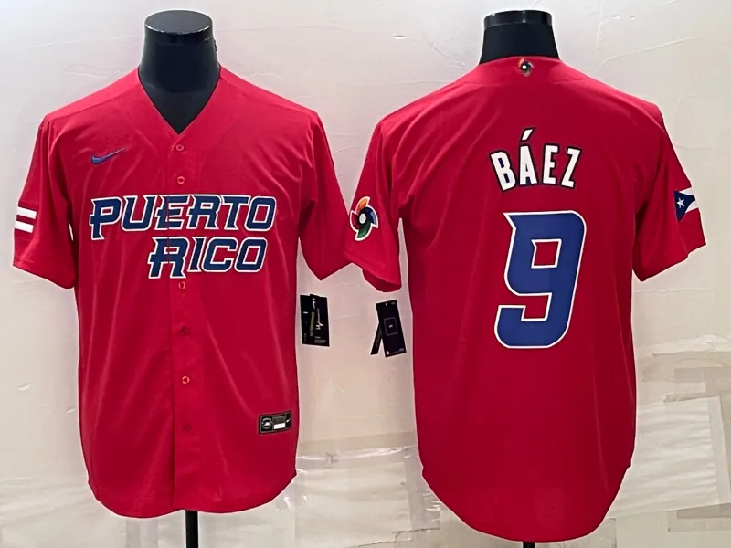 Puerto Rico 2023 World Cup Baseball Jerseys 15