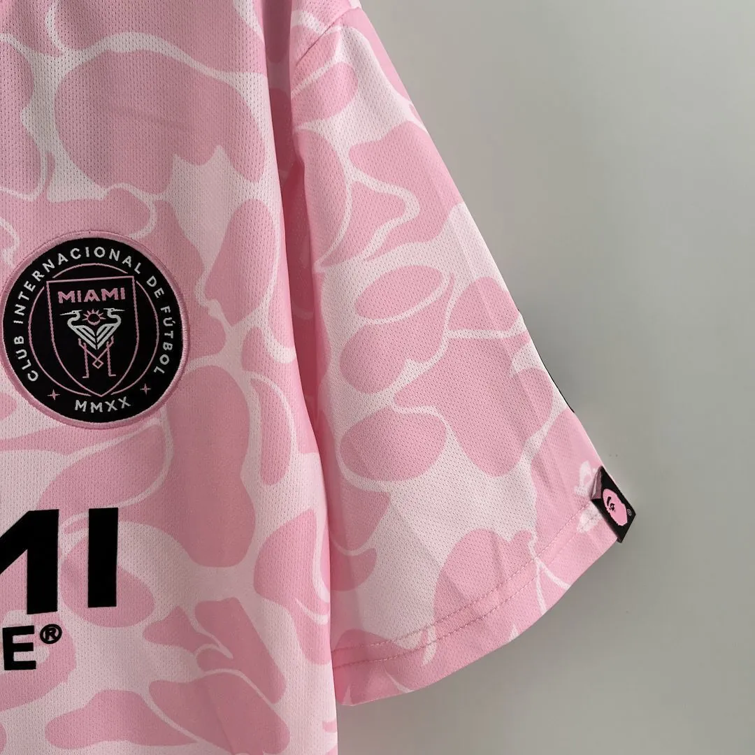 23-24 Inter Miami Limited Gris Pink Shirt Joint Edition Kit Soccer Jerseys Yupoo 5