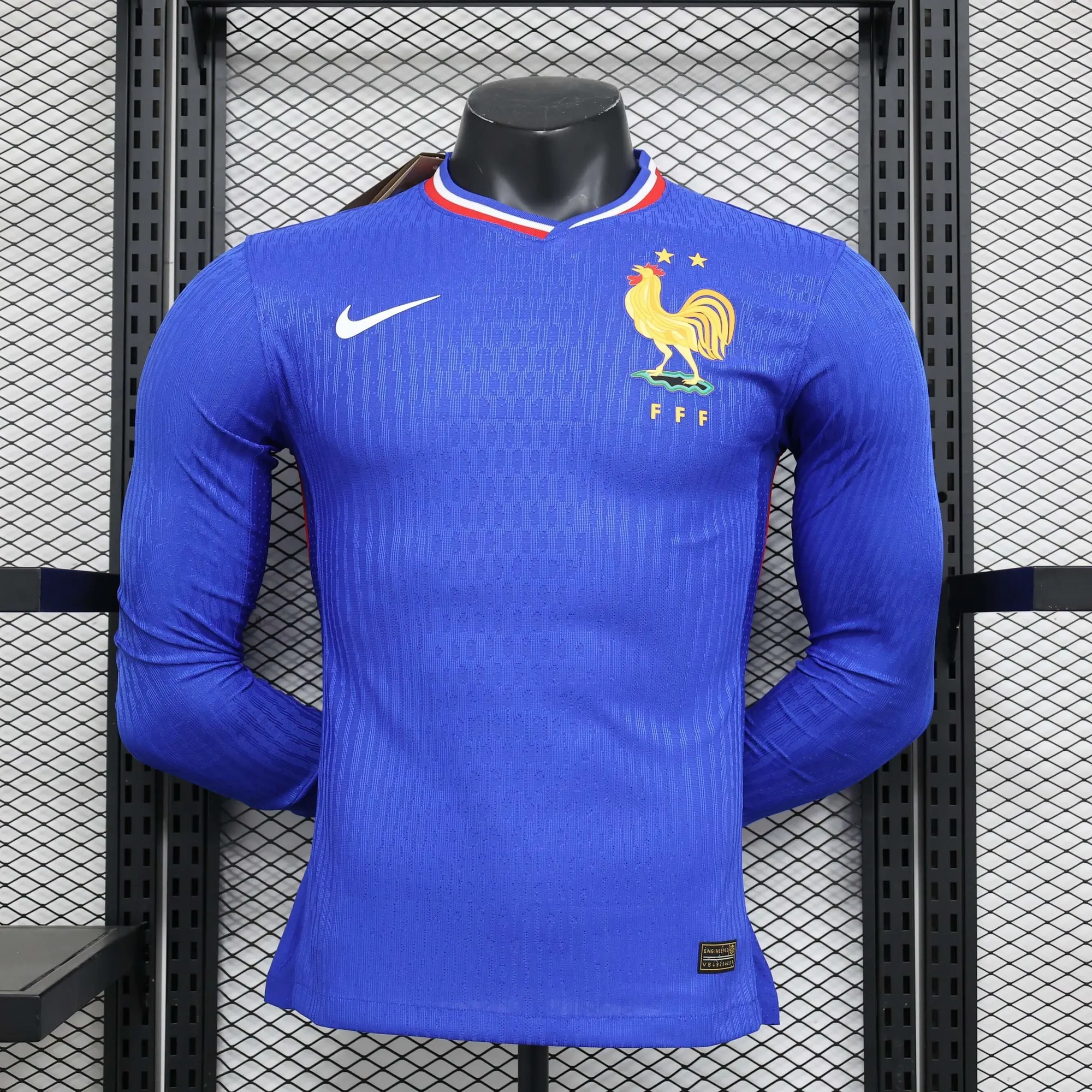 2024 France Home Long Sleeve Kit Player Version Shirt Jersey Supplier Yupoo 6