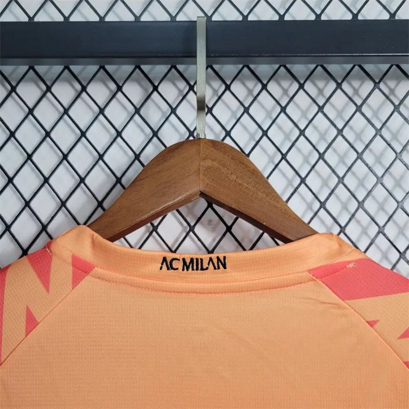 23-24 AC Milan Goalkeeper Orange Size S-XXL Soccer Jersey 3