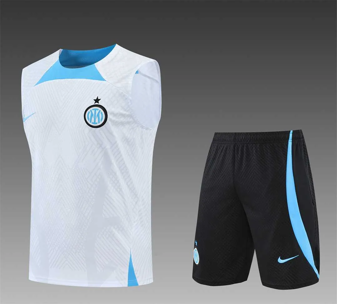 22-23 Inter Milan vest training suit kit White 23