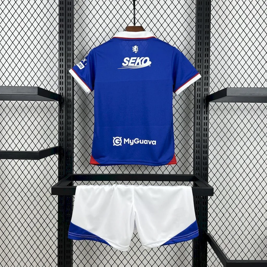 25-26 Rangers Home Kid Kits Youth Apparels Soccer AAAAJersey Yupoo 5