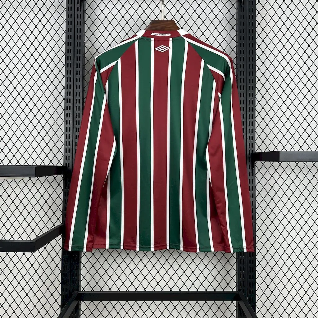 25-26 Fluminense Home Long Sleeve Kit Soccer T-Shirt AAAAJersey Wholesale Yupoo 3