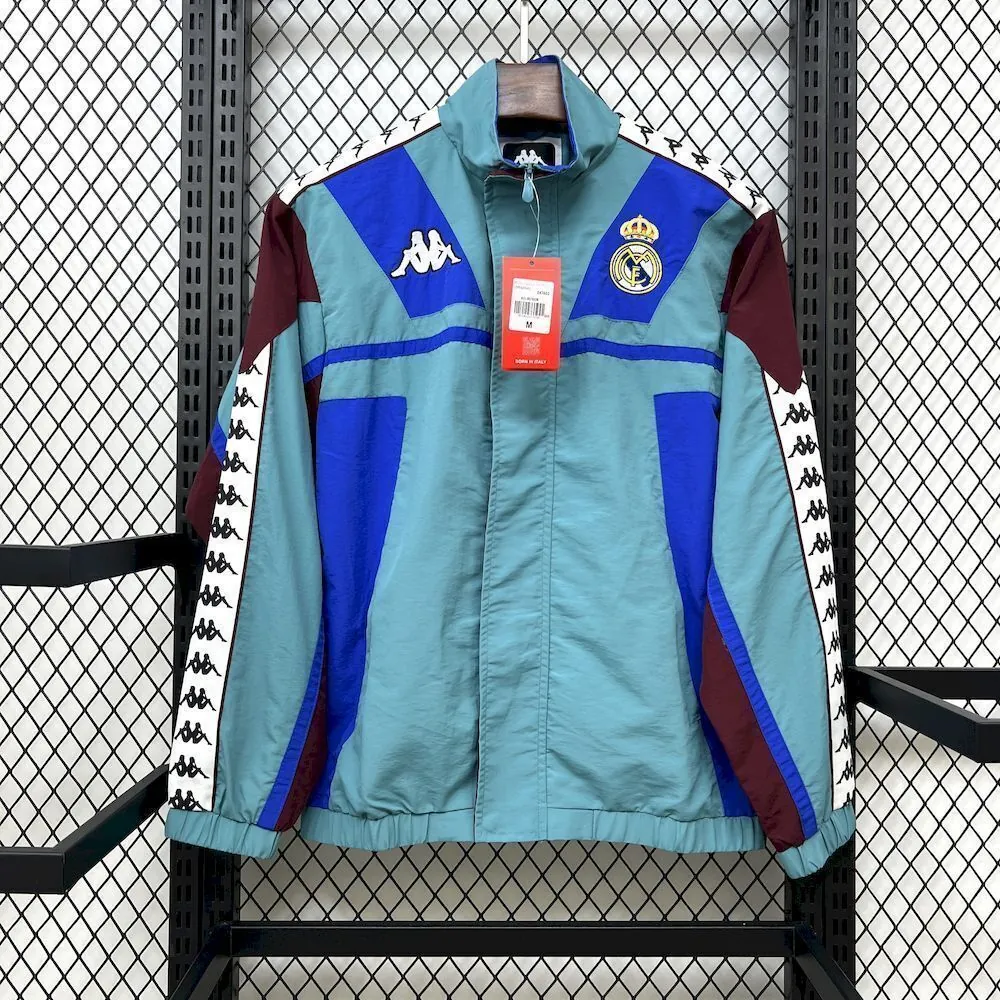 25-26 Real Madrid x Kappa OG Style Green Windbreaker Jacket AAAAJersey Supplier Yupoo 6