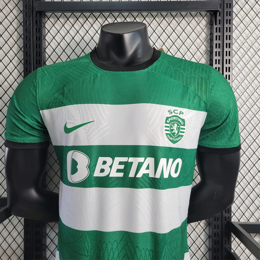 23-24 Sporting Lisbon Home Kit Player Version Shirt Football Jerseys Yupoo 4