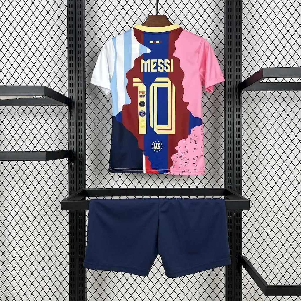 25-26 Messi Career Exclusive Edition Kid Kits Youth Apparels AAAAJersey Supply Yupoo 1