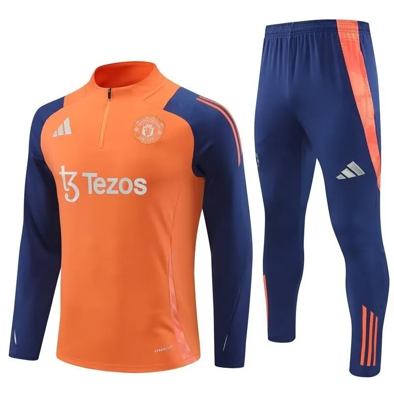 24-25 Manchester United Long Sleeve Training Suit Football Shirts 3