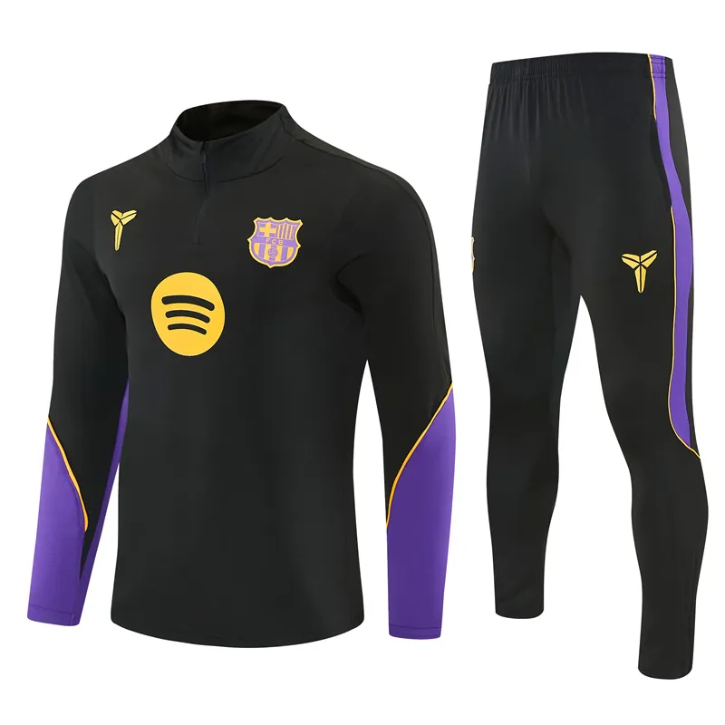 26-27 Barcelona Mens Kit Football Aldult Training Long Sleeve Suit Yupoo 5 5