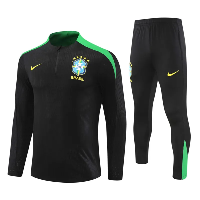 2024 Brazil Long Sleeve Training Suit Football Shirts 4