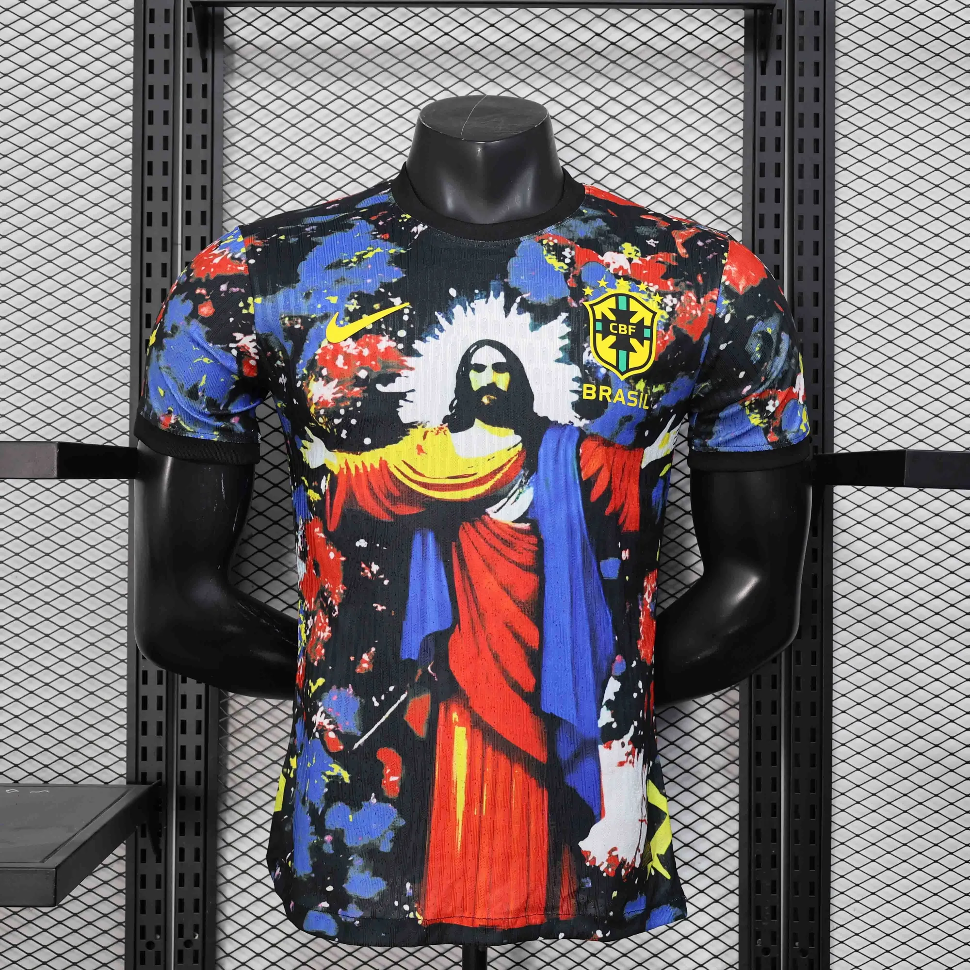 2025 Brazil Christ and The World Special Edition Kit Player Version Shirt AAAAJersey Wholesale 3