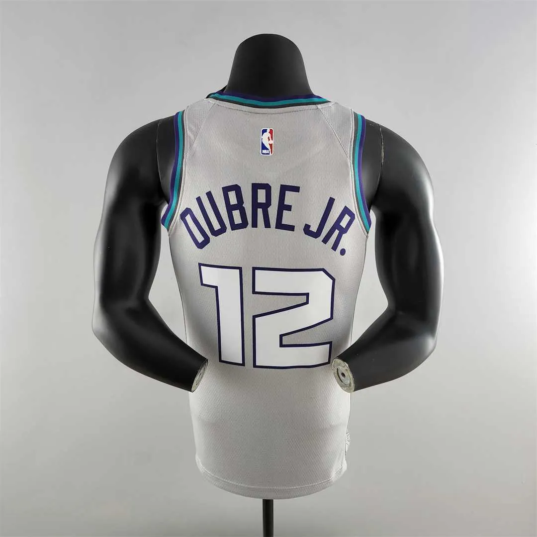 2019 Oubre jr. #12 Charlotte Hornets Grey NBA Jersey 6