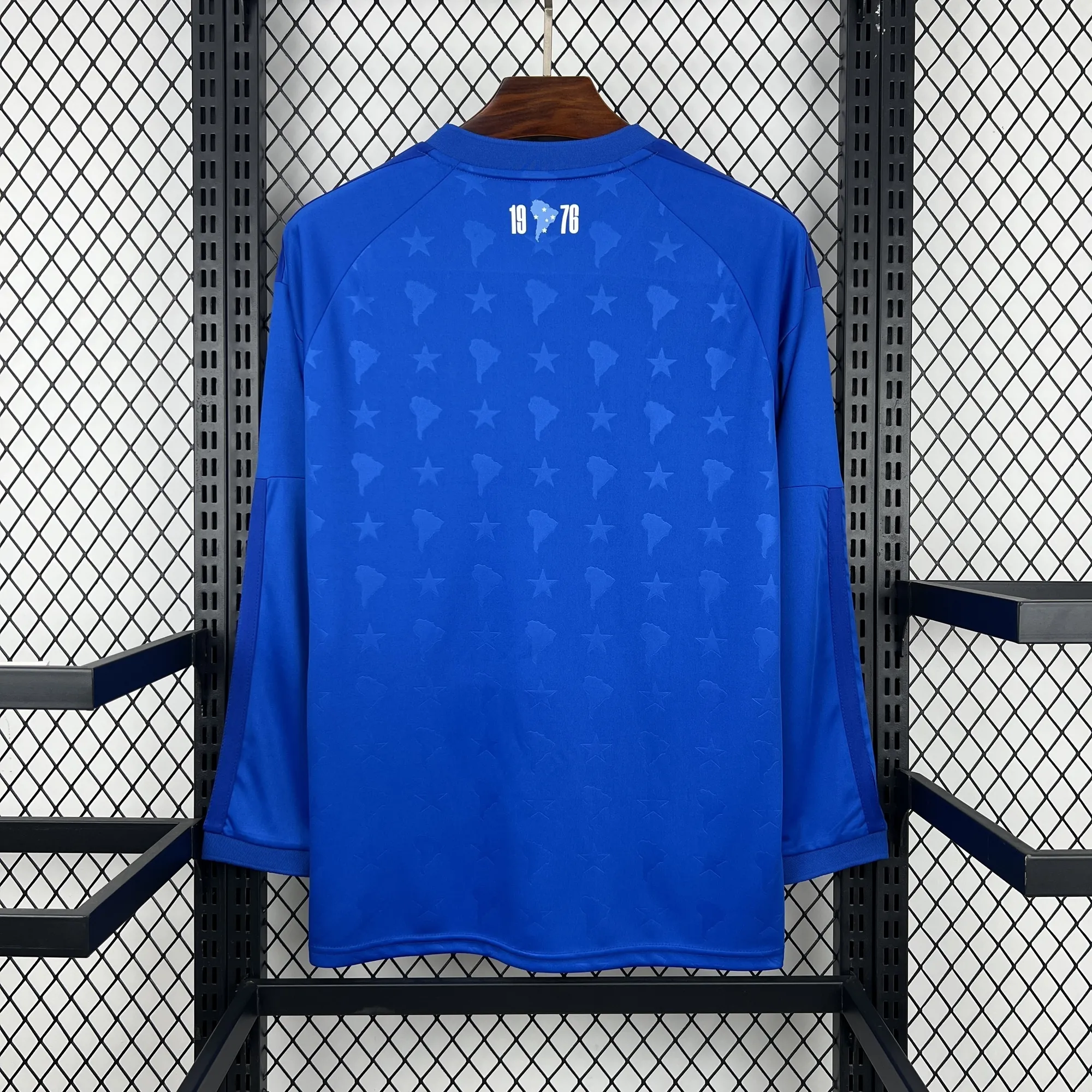 2026-27 Cruzeiro Home Blue Long Sleeve Soccer Shirt Fan Version 4