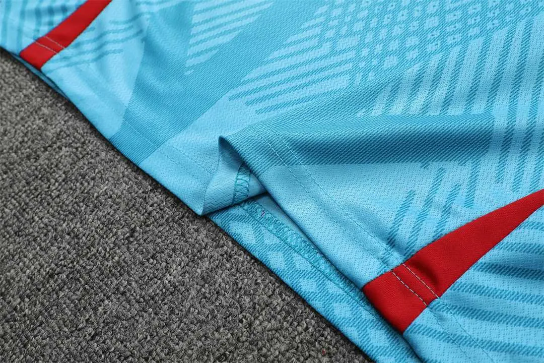 22-23 Barcelona vest training suit kit blue 10