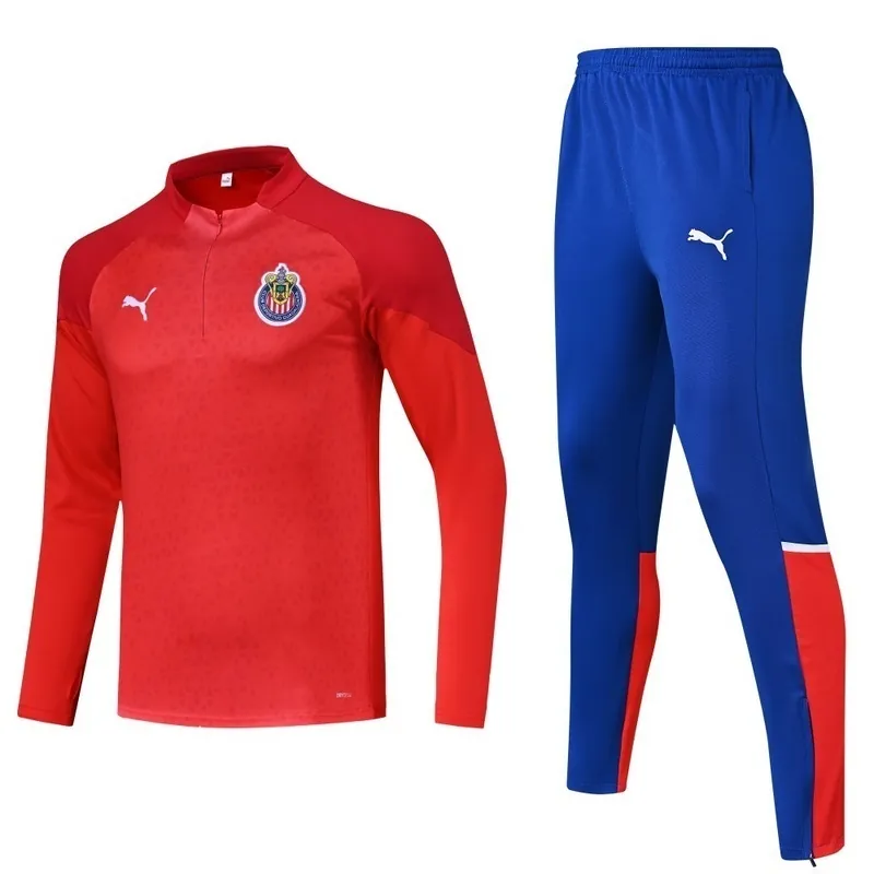23-24 Chivas Guadalajara Training Suite Red Long Sleeve Kits Cheap Jerseys Yupoo 4