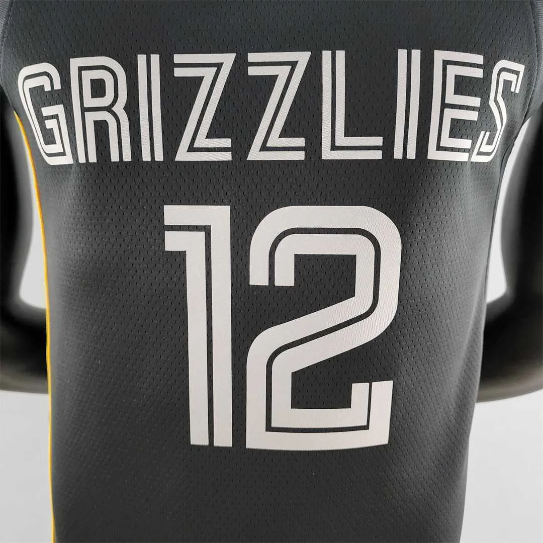 MORANT#12 Memphis Grizzlies Honor Edition Black NBA Jersey 8