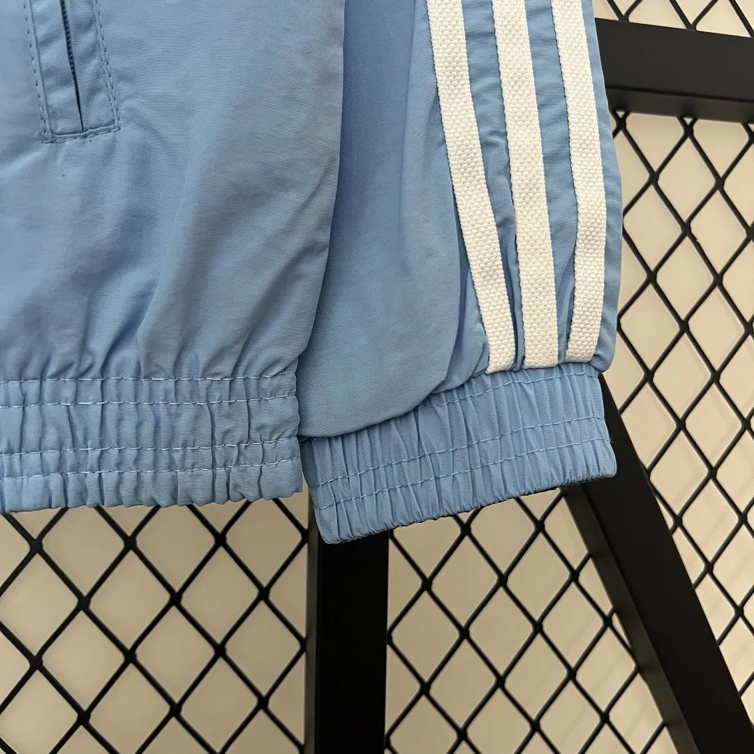2024 Argentina Blue and Purple Reversible Windbreaker Double-Sides Jacket Football Replicas Yup 2