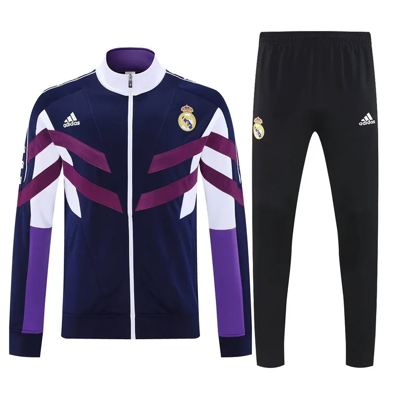 25-26 Real Madrid Jackets Training Kit Soccer Long Sleeve Suit AAAAJersey Dropship Yupoo 3